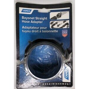 Camco # 39413 Bayonet  Straight Hose Adapter Sewer Fitting*New And Sealed*......